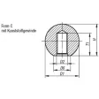 KIPP KUGELKNOPF DIN319 ERWEITERT D1=32