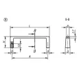 KIPP BÜGELGRIFF A=90 ALUMINIUM