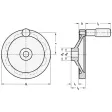 Ganter Scheibenhandräder GN321-100, ohne Nabennut