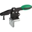 Norelem Schnellspanner horizontal M6 grün Fuss waagrecht