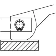 Kipp Achsbolzen D1=10, L=35