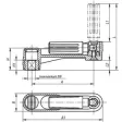 KIPP A=80 HANDKURBEL OHNE QUERBOHRUNG