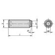 KIPP M06 KUGELDRUCKSCHRAUBE OHNE KOPF FORM:B