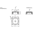 Kipp Maschinenfuss Form B