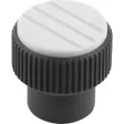 Kipp Novo.Grip Rändelknopf Gr. 3 M8 Deckel lichtgrau