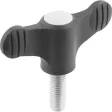 KIPP FLÜGELGRIFF M06 SCHWARZGRAU RAL7021