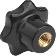 Kipp Sterngriff D1=50 M10 Form K, Duroplast