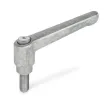 Ganter Verstellbare Klemmhebel, Edelstahl, Unlackiert GN300.1-30