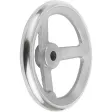 Kipp Handrad DIN950, GG ohne Griff ohne Nut, D1=80, D2=12