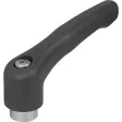 KIPP KLEMMHEBEL GR. 9, M05, HOCHLEISTUNGSTHERMOPLAST SCHWARZGRAU