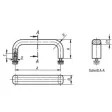 Kipp Bügelgriff, A=150, M6x12 Edelstahl