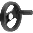 KIPP 2-SPEICHENHANDRAD D1=129 PASSBOHRUNG