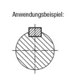 Kipp Passfeder DIN6885 A B=6, L=22