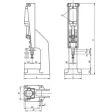 KIPP KNIEHEBELPRESSE PNEUMATISCH