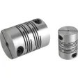 Norelem Federstegkupplung mit radialer Klemmnabe Gr. 20 L=28 Aluminium, D4=20