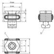 Kipp Keilspannsegment Form A mit Zylinderschraube M12x30