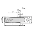 KIPP D=10 FEDERNDES DRUCKSTÜCK STANDARD