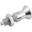 Kipp Arretierbolzen Gr. 0 Form D Arretierstift gehärtet Edelstahl