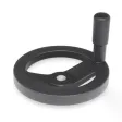 Ganter Speichenhandräder, Schwarz, Kunststoffbeschichtet GN324-250