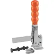 Kipp Schnellspanner vertikal mit waagrechtem Fuss, P=450 dan