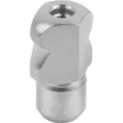 Kipp Aufnahmebolzen A=20 Form D mit Kugelansatz abgeflacht Edelstahl