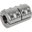 Norelem Starre Kupplung geteilt L=50 Edelstahl D4=34, D1=16