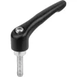 KIPP KLEMMHEBEL GR. 1 M05X20, ZINK STRUKTURMATT, KOMP: STAHL