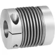 Norelem Metallbalgkupplung mit radialer Klemmnabe Gr. 600 L=120 Aluminium
