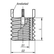 Kipp Gewindeeinsatz verstärkt D1=M10x1,25, D2=M16x1,5