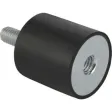 Kipp Gummi-Metall-Puffer Typ B D=40, H=20
