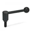 Ganter Sicherheits-Spannhebel mit Schraube, gerade GN312