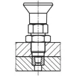 Kipp Premium-Arretierbolzen Gr. 4 Form B Arretierstift gehärtet kon. Edelstahl