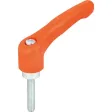 KIPP KLEMMHEBEL GR. 5 M16X60, HOCHLEISTUNGSTHERMOPLAST ORANGE