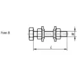 Kipp Andruckspindel Form B M6, L=25