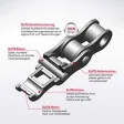 IWIS ELITE® Verbindungsglied, mit Splint, ANSI