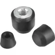 Kipp Neopren Druckstück M8, H=18,5