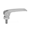 Ganter Exzenterspanner, Edelstahl GN927.7-82, Edelstahl-Auflagescheibe ohne Stellmutter