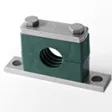 Stauff Komplettschelle Gr. 4, 26,9 mm Schwere Doppel-Baureihe, Polypropylen
