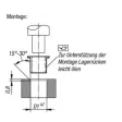 Norelem Gleitlager mit Bund, D=35 D1=39 Stahl Komp: PTFE