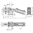 Kipp Pneumatikspanner horizontal schwere Ausführung, P=2000 dan