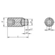Kipp Druckschraube mit Ansatzkuppe M10x22,9