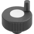 Kipp Novo.Grip Positionierrad Gr. 2 Form M D=50, D1=6, Deckel lichtgrau