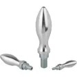 Kipp Drehbarer Ballengriff, Aluminium DIN98, Form E, D1=20, D3=M8, L1=61