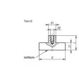 Kipp Magnet Flachgreifer aus Secolit Form B, D=13