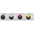 Kipp Novo.Grip Griffkugel drehbar Gr. 3 D=40, M10x15, Deckel rapsgelb