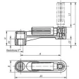 KIPP A=125 HANDKURBEL OHNE QUERBOHRUNG