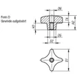 KIPP KREUZGRIFF DIN6335 D=M10