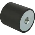 Kipp Gummi-Metall-Puffer Typ C D=40, H=30