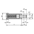 KIPP D=10 FEDERNDES DRUCKSTÜCK STANDARD