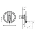 KIPP 2-SPEICHENHANDRAD D1=129 PASSBOHRUNG